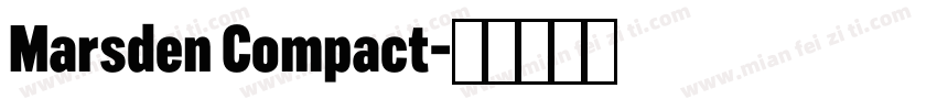 Marsden Compact字体转换